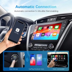 2in1 Wired to Wireless Carplay Android Auto Adapter for OEM Car Radio with USB Plug and Play | Navi Prof